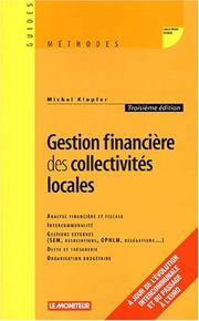 Gestion financière des collectivités locales by Michel Klopfer