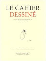 Cover of: Revue le cahier dessiné, numéro 1