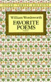 Cover of: Favorite poems