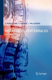 Cover of Métastases vertébrales by vincent pointillart,alain ravaud,jean palussière