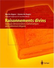 Cover of: Raisonnements divins by Martin Aigner, Günter M. Ziegler