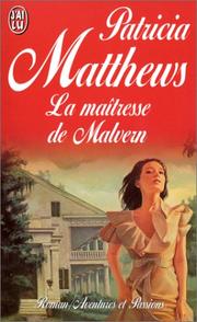Cover of: Maîtresse de Malvern