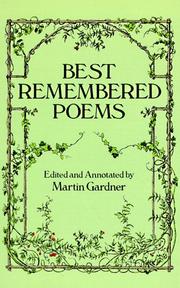 Cover of: Best remembered poems