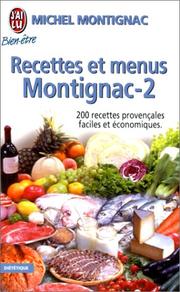 Cover of: Recettes et menus Montignac, tome 2