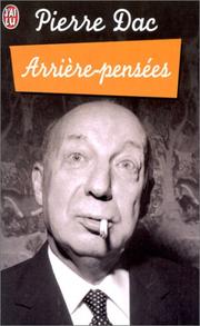 Cover of: Arrière-pensées