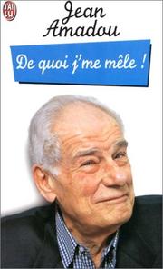 Cover of: De quoi j'me mêle !