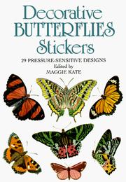 Cover of: Decorative Butterflies Stickers: 29 Pressure-Sensitive Designs (Pocket-Size Sticker Collections)