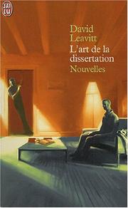 Cover of: L'Art de la dissertation