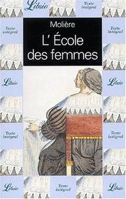 Cover of: L'ecole des femmes by Molière