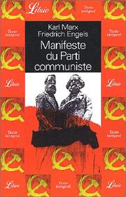 Cover of: Manifeste du parti communiste by Marx-Engels