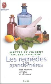 Cover of: Les Remèdes de grands-mères