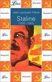 Cover of: Staline, 1878-1953