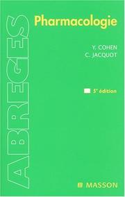 Cover of: Pharmacologie, 5e édition by Yves Cohen, Christian Jacquot