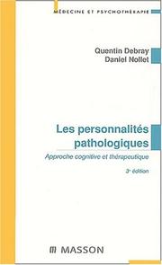 Cover of: Les personnalites pathologiques troisième édition approche cognitive et therapeutique