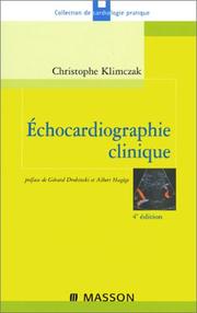 Cover of: Echocardiographie clinique