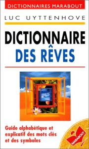 Cover of: Dictionnaire des rêves by Luc Uyttenhove