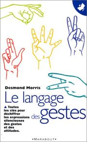 Cover of: Le langage des gestes by d. Morris