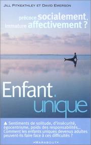 Cover of: L'enfant unique by Jill Pitkeathley, Emerson