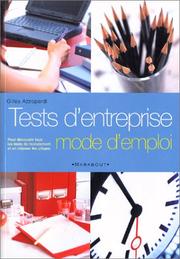 Cover of: Tests d'entreprise : Mode d'emploi