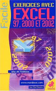 Cover of: Excel 2000 à 2002  by Jean-Paul Mesters