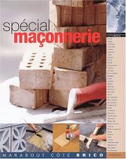 Cover of: Special maçonnerie
