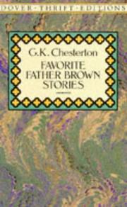 Cover of: Favorite Father Brown Stories: Dover Thrift Editions