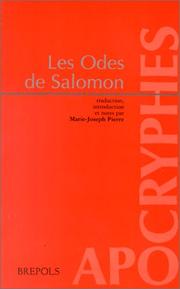 Les Odes de Salomon by Martin, Jean-Marie