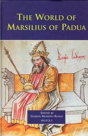 Cover of: The World of Marsilius of Padua by Gerson Moreno-Riano