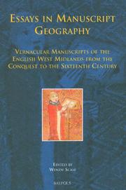 Cover of: Essays in Manuscripts Geography: English West Midlands 1066 to the Sixteenth Century (Medieval Texts and Cultures of Northern Europe) (Medieval Texts and Cultures of Northern Europe)
