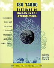 Cover of: ISO 14000: Systèmes de management environnemental