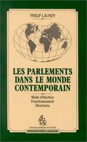 Cover of: Les parlements dans le monde contemporain