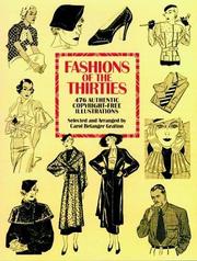 Cover of: Fashions of the thirties: 476 authentic copyright-free illustrations