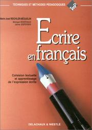 Cover of: Ecrire en français