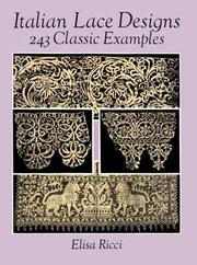 Cover of: Italian lace designs: 243 classic examples