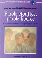 Cover of: Parole étouffée, parole libérée