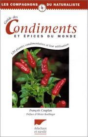 Cover of: Guide des condiments et épices du monde by Couplan/Fran Ois