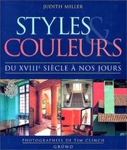 Cover of: Styles et couleurs, du XVIIIe siècle à nos jours