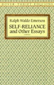 Self Reliance and Other Essays by Ralph Waldo Emerson