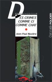 Cover of: Des crimes comme ci comme chat