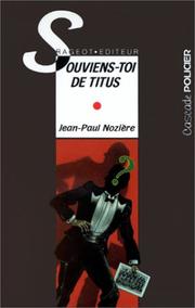 Cover of: Souviens-toi de Titus