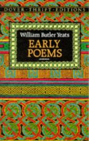 Cover of: Early poems