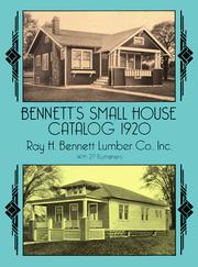 Cover of: Bennett's small house catalog, 1920