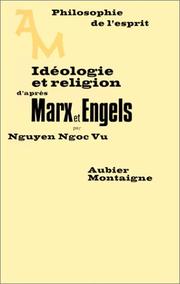 Cover of: Idéologie et religion d'après Karl Marx et F. Engels by Ngoc Vu Nguyen