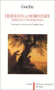 Cover of: Hermann et Dorothée by Johann Wolfgang von Goethe