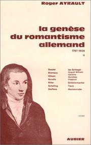Cover of: La Genèse du romantisme allemand (1797-1804), tome 4