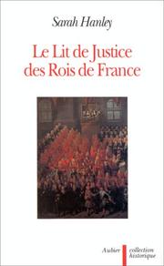Cover of: Le "lit de justice" des rois de France