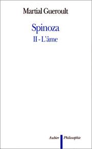 Cover of: Spinoza II. L'âme by Martial Guéroult