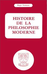 Cover of: Histoire de la philosophie moderne