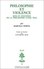 Cover of: Philosophie et violence