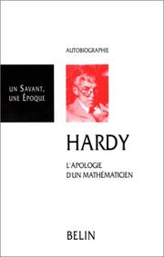 Cover of: Hardy, 1877-1947 by G. H. Hardy